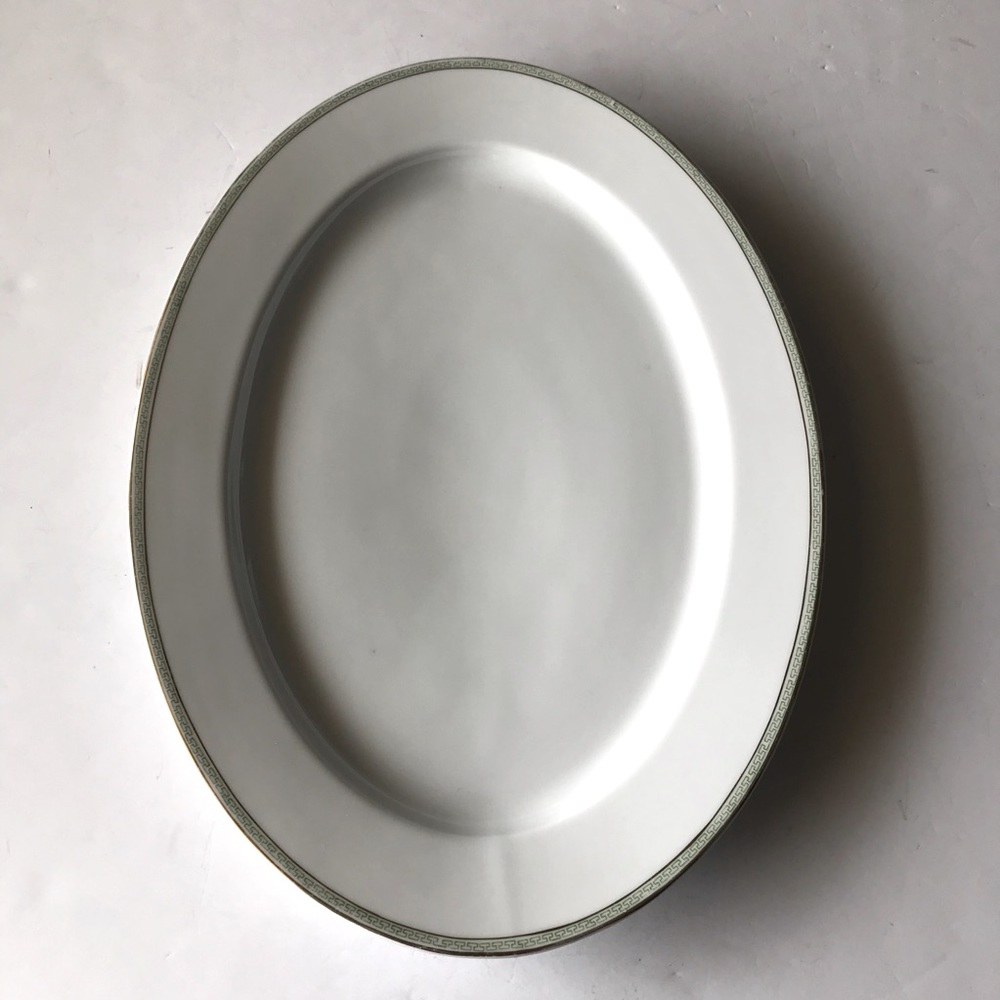 Vintage Heinrich & Co. Greek Key Oval Platter